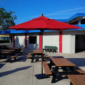 Large Patio Umbrella with Stand