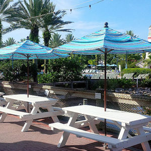 Patio Umbrellas With Wooden Poles