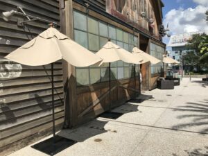 Half Patio Umbrellas for Restaurants & Bars