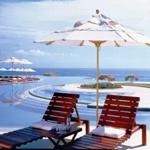 High-Wind Resistant Pool Umbrellas for Water Parks